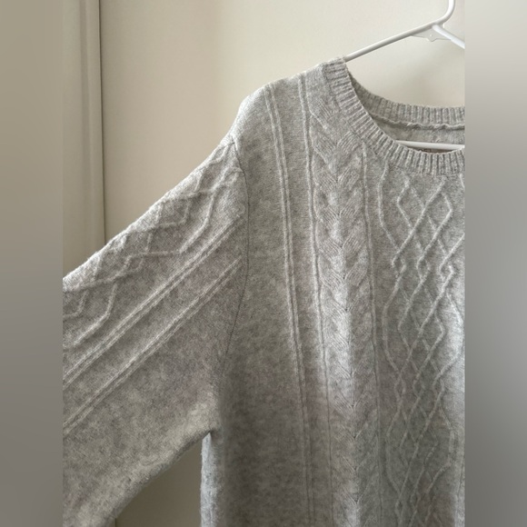 Like New Loft Cozy Cable Sweater Dress - Picture 3 of 10
